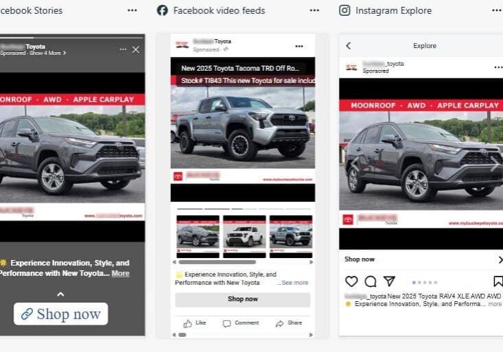 New Car Facebook Automotive Inventory Ads